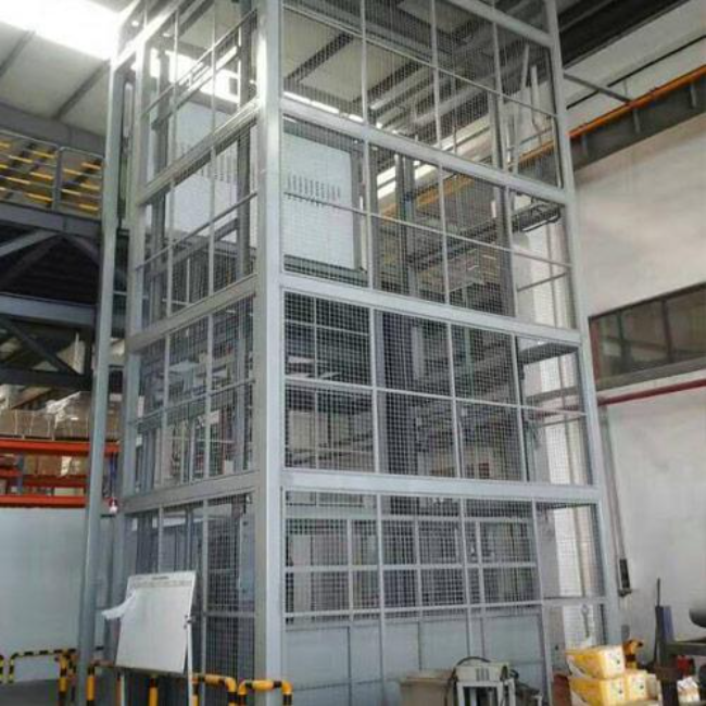 青松路街道导轨式升降平台货梯